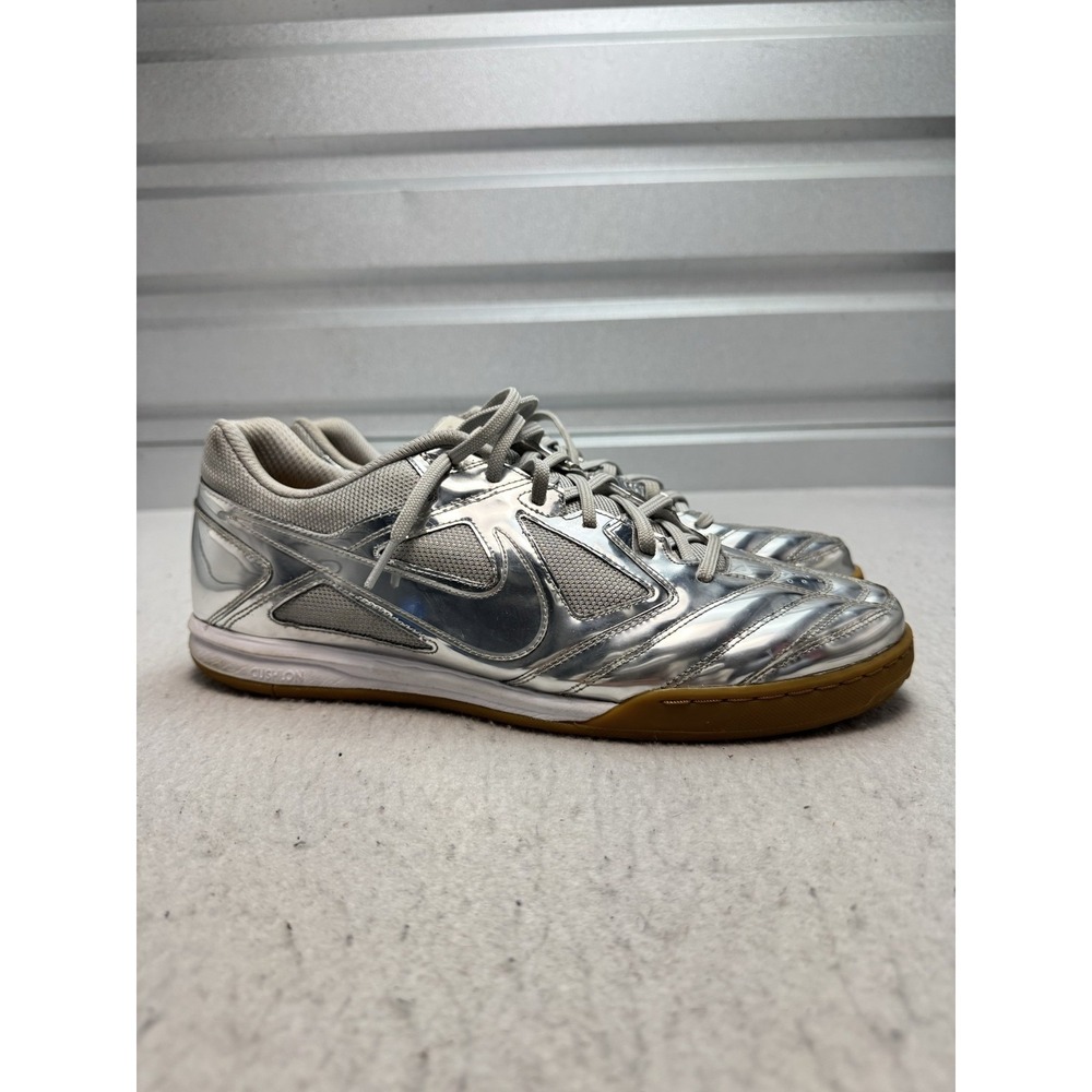 Nike Metallic Chrome Shoes Mens Size 13 Silver Gum Low Top Sneakers IB3566-001